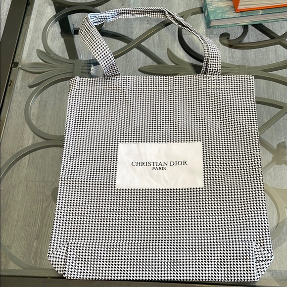 Dior Beaute Houndstooth Tote Bag - Picture 1 of 6